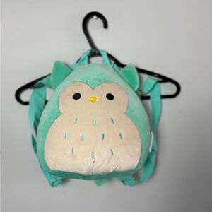 Squishmallows backpack book bag Winston the Owl 12” in EUC
